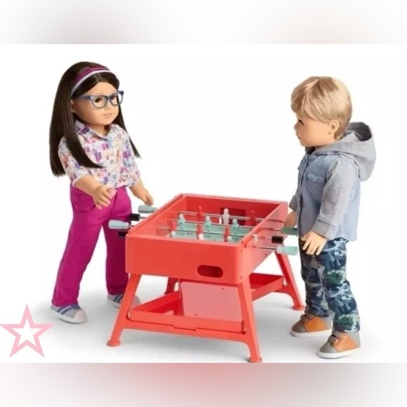 American Girl Doll 3-in-1 Game Night Table Foosball Ping Pong Air Hockey - Picture 4 of 10